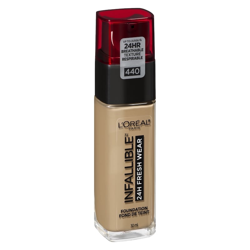 Foundation Infallible Fresh Wear 24HR, Lightweight, Longwear, Breathable Formula, Natural Rose