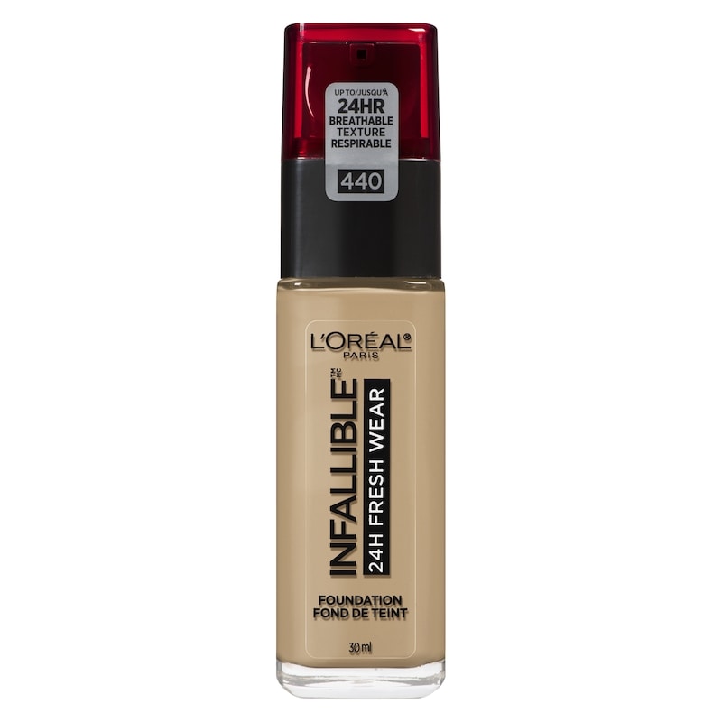 Foundation Infallible Fresh Wear 24HR, Lightweight, Longwear, Breathable Formula, Natural Rose