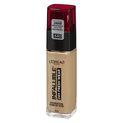 Fond de teint Infallible Fresh Wear 24HR, léger, longue tenue, formule respirable, rose naturel (440)