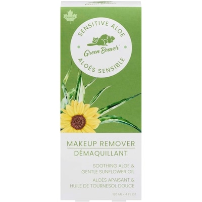 Green Beaver Makeup Remover Sensitive Aloe 120 ml, $15.83/100ml