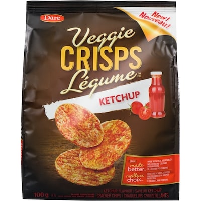 Dare Crisps Légume Ketchup de Dare 100 g, 2,50 $/100g