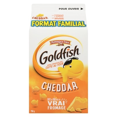 Pepperidge Farm Goldfish  Cheddar Format Familial 750 g, 1,33 $/100g