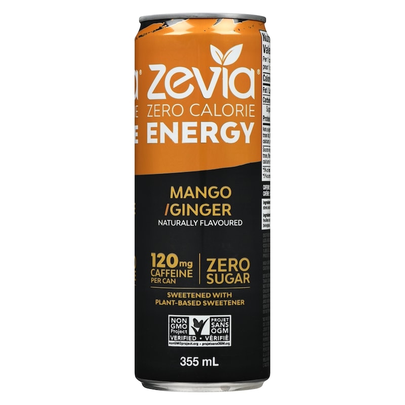 Zero Sugar Energy Drink, Mango Ginger