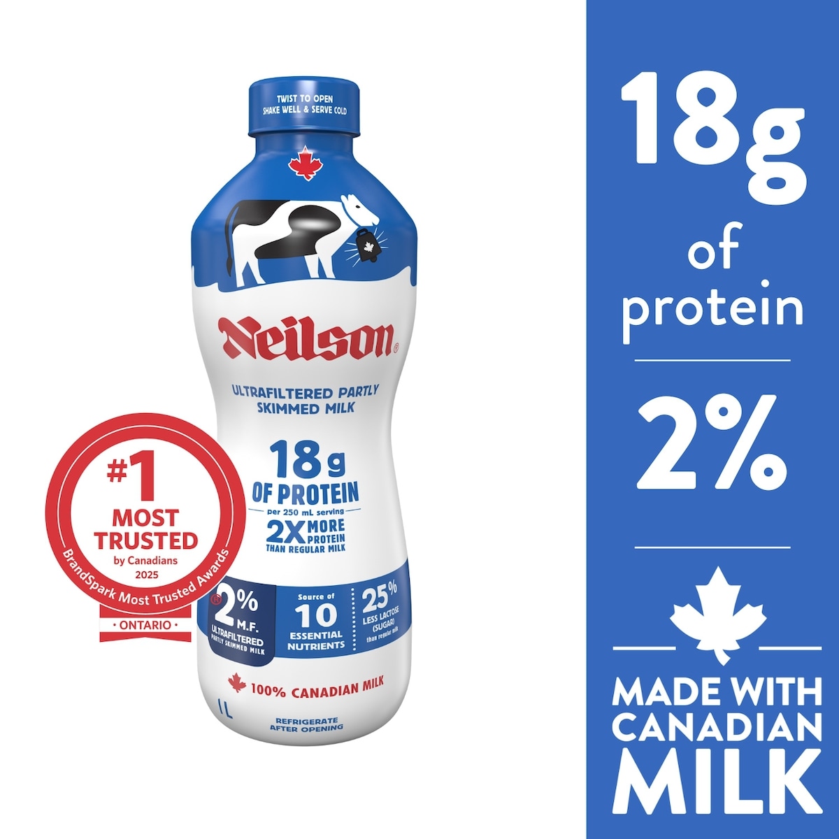 2% Ultrafiltered Partly Skimmed Milk