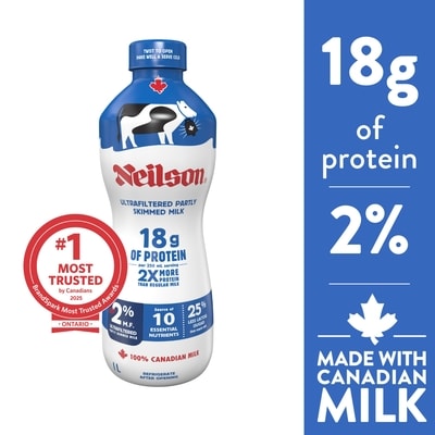 Neilson Ultrafiltered 2% Protein Milk 1 l, $0.45/100ml