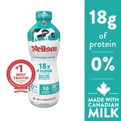 Neilson Ultrafiltered 0% Skim Milk 1 l, $0.45/100ml