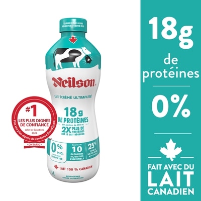 Neilson Lait écrémé ultrafiltré 0% 1 l, 0,45 $/100ml