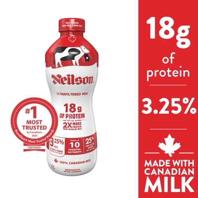 Neilson Ultrafiltered 3.25% Protein Milk 1 l, $0.45/100ml