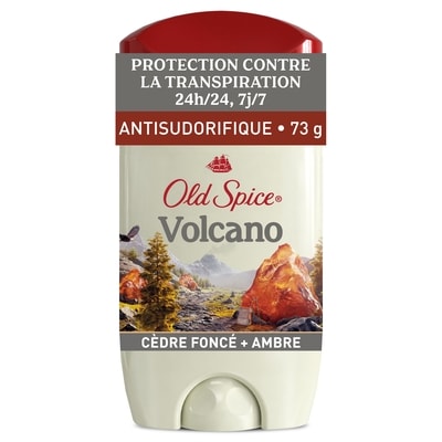 Old Spice Antisudorifique désodorisant invisible en bâton Volcano pour hommes, charbon de bois 73 g, 14,34 $/100g