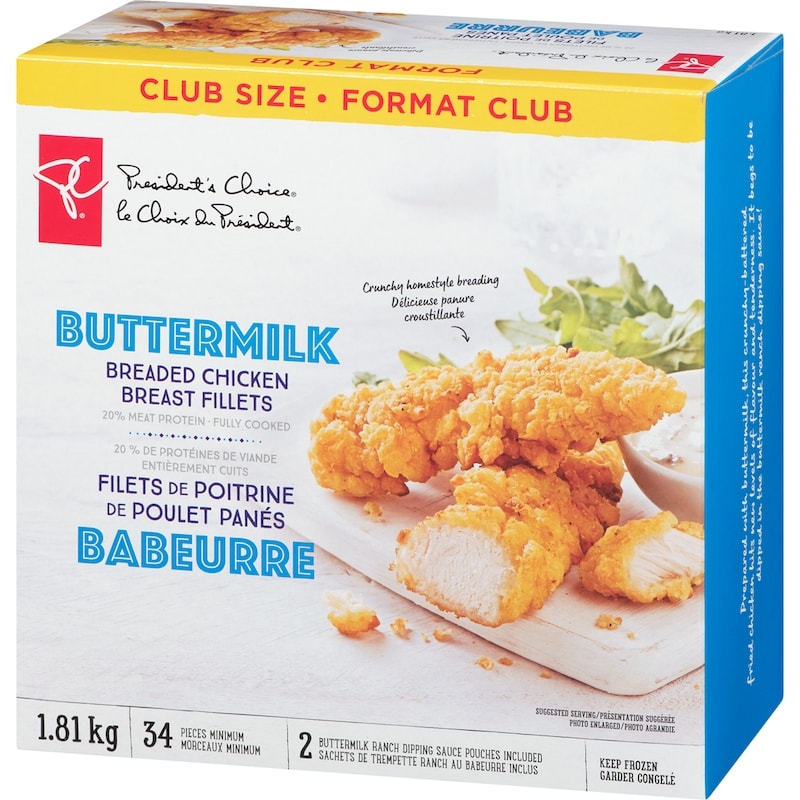 Club Pack Fully Cooked Buttermilk Chicken Breast Fillets