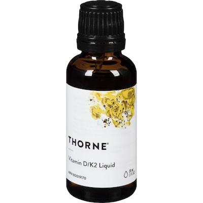 Thorne Vitamins D3 and K2 Liquid 30 ml, $136.63/100ml