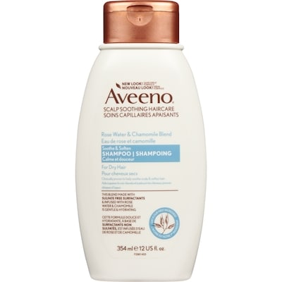 Aveeno Shampooing, eau de rose et camomille 354 ml, 2,54 $/100ml