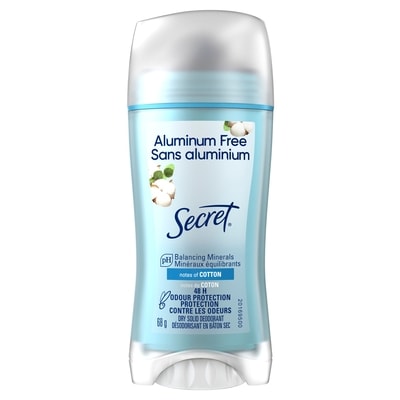 Secret Désodorisant sans aluminium, Coton 68 g, 11,76 $/100g