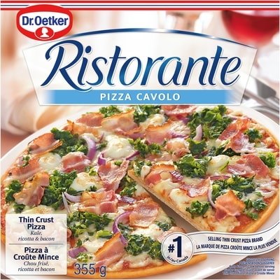 Dr. Oetker Ristorante Pizza au chou frisé et bacon 355 g, 1,97 $/100g
