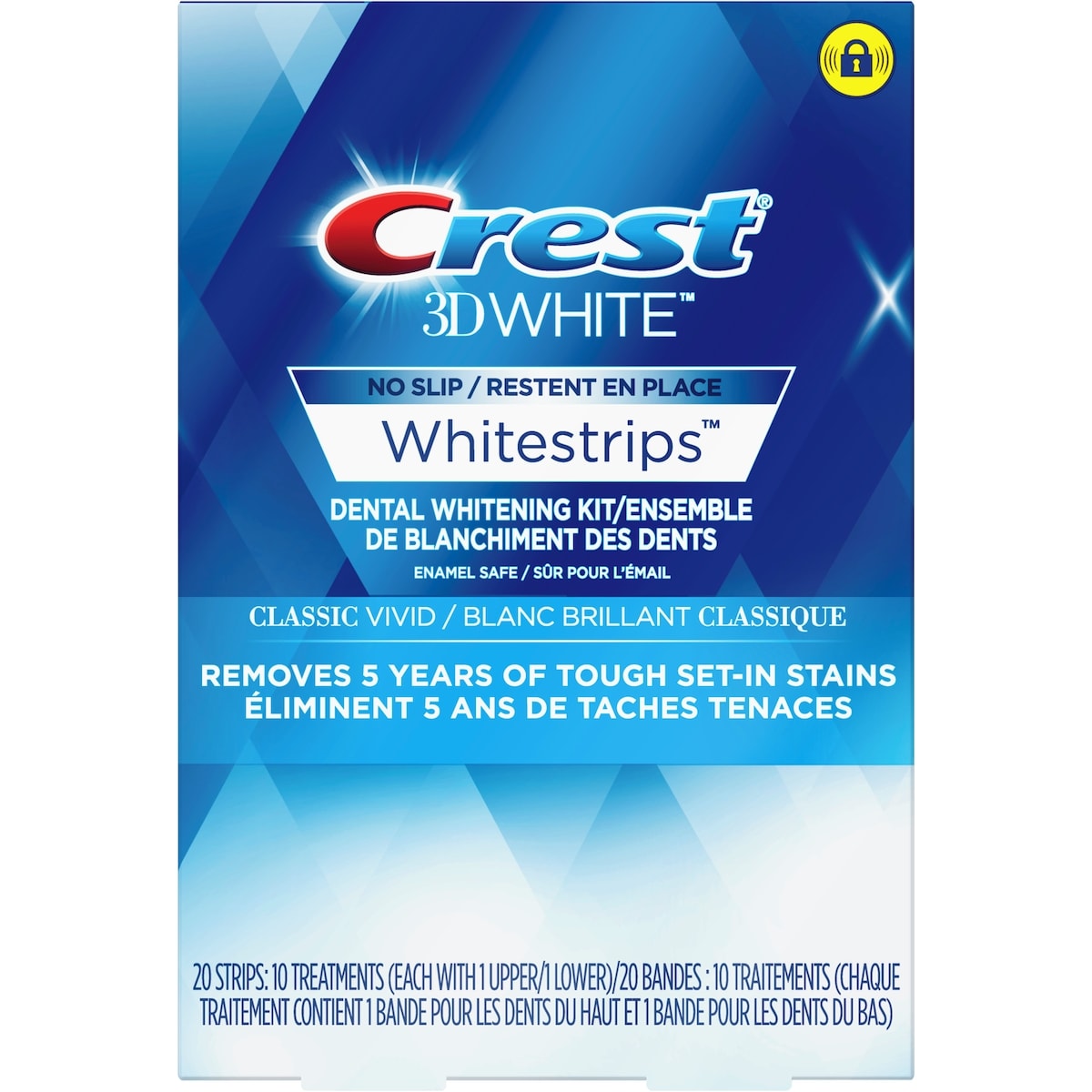Crest 3D White Whitestrips Classic Vivid 10 ea, $3.70/1ea