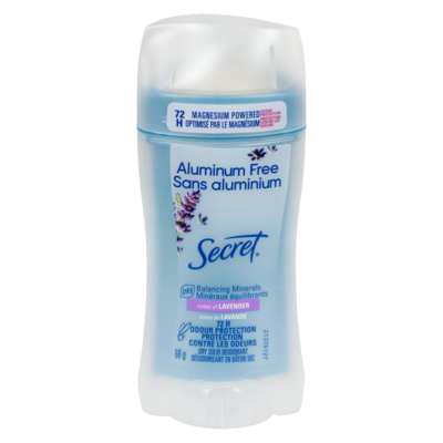 Secret Désodorisant sans aluminium, Lavande 68 g, 14,69 $/100g