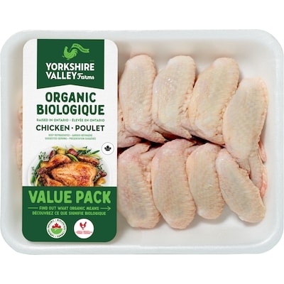 null Organic Whole Chicken Wings - Value Pack $14.31/1kg $6.49/1lb