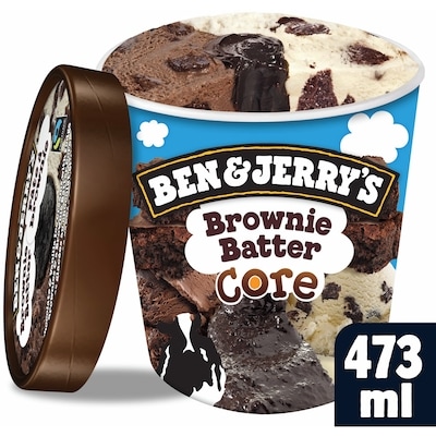 Ben & Jerry’s Crème Glacée Pâte à Brownie Centre sans OGM 473 ml, 1,48 $/100ml