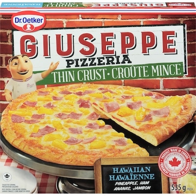 Dr Oetker Giuseppe Thin Crust Hawaiian Pizza 535 g, $1.31/100g