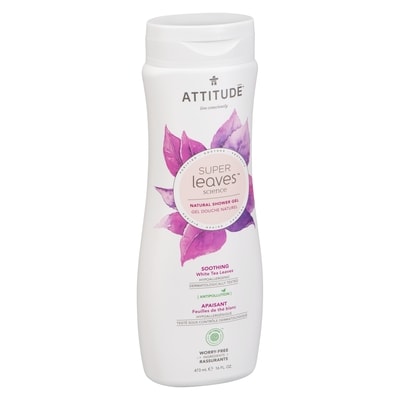 Super Leaves Natural Shower Gel Soothing White Tea Leaves