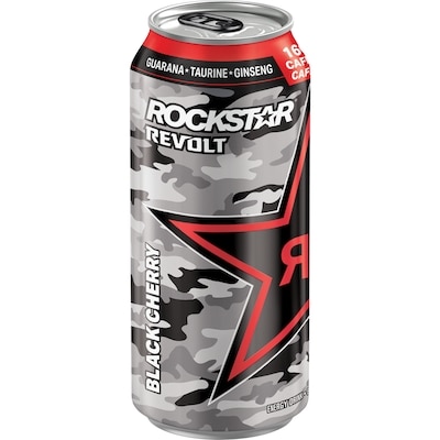 Rockstar Revolt Black Cherry Energy Drink  473 ml, $0.84/100ml