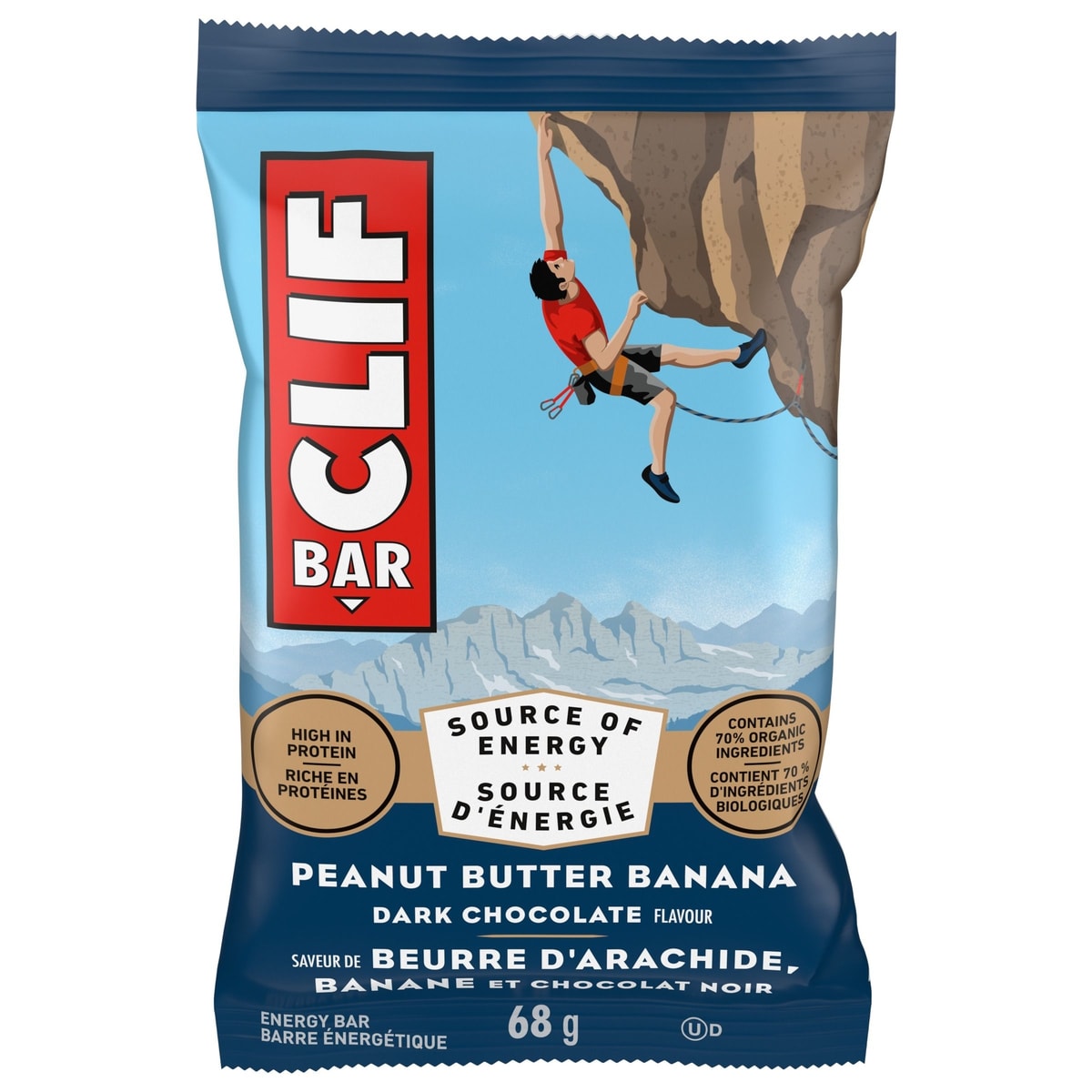 Clif Barre enérgétique beurre d’arachide, banane et chocolat noir 68 g, 4,84 $/100g