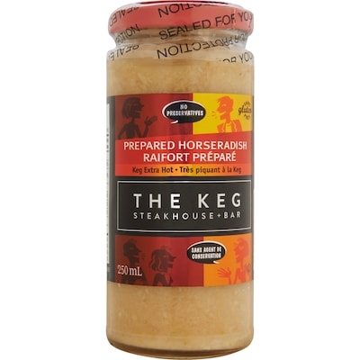 The Keg Raifort préparé The Keg extra piquant, 250 ml 250 ml, 1,60 $/100ml