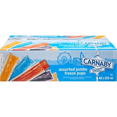 Carnaby Sweet Assorted Jumbo Freeze Pops 6000 ml, $0.20/100ml