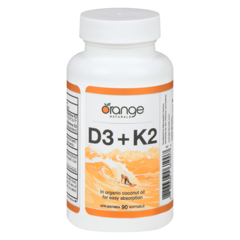 Softgels D3 + K2 With Organic Coconut Oil 1000 Iu + 120 Mcg