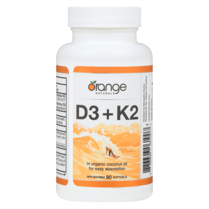 Softgels D3 + K2 With Organic Coconut Oil 1000 Iu + 120 Mcg