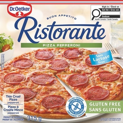 Dr Oetker Ristorante Gluten Free Pepperoni Pizza 315 g, $3.81/100g