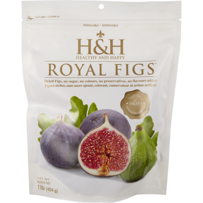 H and H Royal Figs 454 g, $2.20/100g