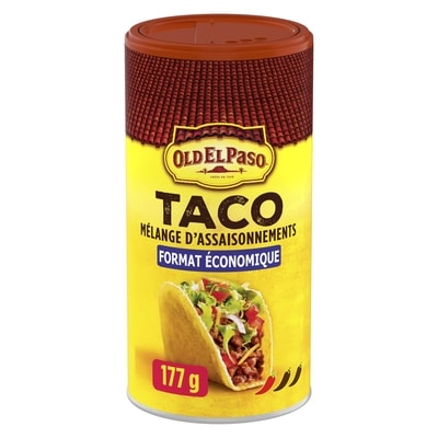 Old El Paso Mélange d'assaisonnements Taco, Format économique 177 g, 4,12 $/100g