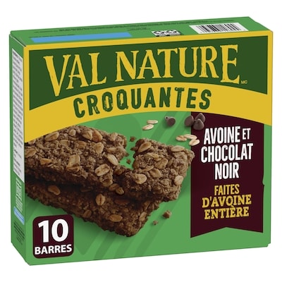 Nature Valley Granola Croquantes, Avoine et Chocolat Noir, 2 Barres par Portion 5 Portions, 10 Barres 210 g, 1,90 $/100g