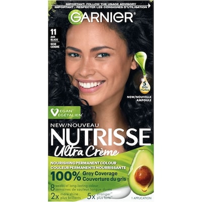 Garnier Ultra Crème, Permanent Hair Dye Ash Black 1 ea, $12.99/1ea