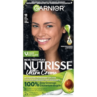 Garnier Ultra Crème, Coloration Permanente, longue-durée noir 1 ea, 12,99 $/1ch