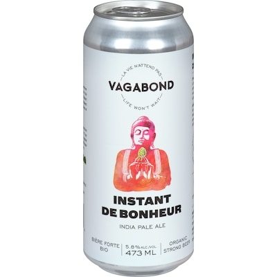 null Organic Strong Beer Instant De Bonheur (ID required at pick-up) 473 ml, $0.95/100ml