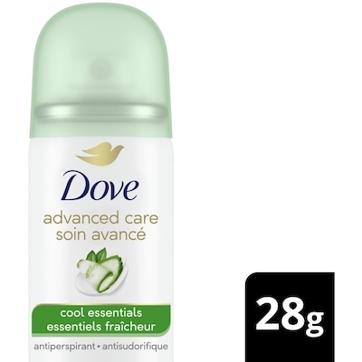 Dove Advanced Care Dry Spray Antiperspirant Cool Essentials 28 g, $16.07/100g