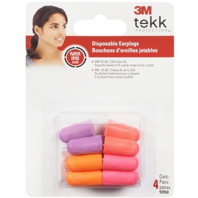3 M Bouchons d’oreille jetables 1 ea, 0,75 $/1ch
