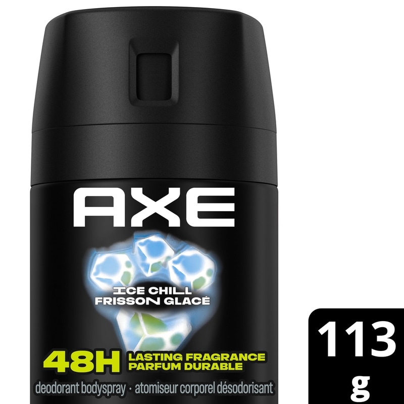 Axe Ice Chill Deodorant Body Spray, Iced Mint Lemon 113 g