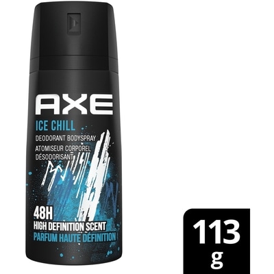 Axe Frisson Glacé Atomiseur Corporel, Menthe Glacée et Citron 113 g, 3,98 $/100g