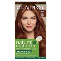 Natural Instincts 6R Light Auburn, Ammonia Free Demi-Permanent Hair Color, Vegan Hair Dye