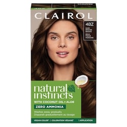 Natural Instincts 4BZ Dark Bronze Brown, Ammonia Free Demi-Permanent Hair Color, Vegan Hair Dye