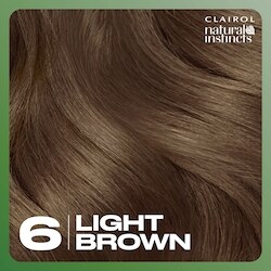 Clairol Natural Instincts 6 Light Brown, Ammonia Free Demi