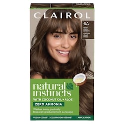 Natural Instincts 6A Light Cool Brown, Ammonia Free Demi-Permanent Hair Color, Vegan Hair Dye