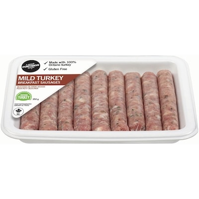 Fortinos Turkey Breakfast Sausage 350 g, $1.85/100g