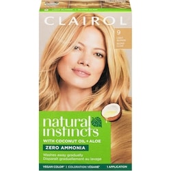 Natural Instincts 9 Light Blonde, Ammonia Free Demi-Permanent Hair Color, Vegan Hair Dye