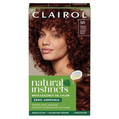 Clairol Natural Instincts 5R Acajou Moyen, Coloration demi-permanente sans ammoniaque 1 ea, 9,00 $/1ch