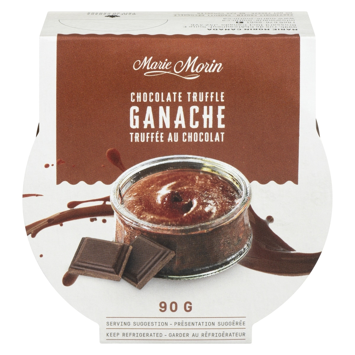 Marie Morin Truffée Au Chocolat Ganache 90 g, 4,44 $/100g