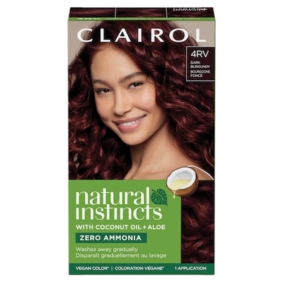 Clairol Natural Instincts 4RV Bourgogne Foncé, Coloration demi-permanente sans ammoniaque 1 ea, 13,49 $/1ch